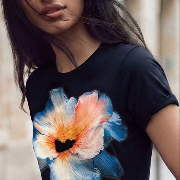 Desigual 胸前大花T恤（2色可選）