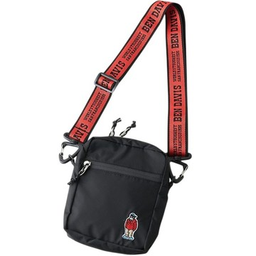BEN DAVIS BDW-8475-01 LOGO TAPE SHOULDER BAG 直立 側背包 (黑色)