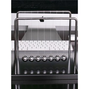 牛頓擺球搖擺球鋼珠碰碰球鋼珠物理桌面擺件擺珠玩具單擺波實驗球