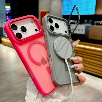 鏡頭支架手機殼 MagSafe強磁 iPhone17 保護殼 i11 12 13mini 14 15 16 17 防摔殼