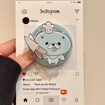 【瑞星】拿刀僵尸兔ins创意设计卡通可愛Magsafe磁吸手机支架懶人追劇
