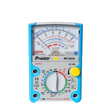 ProsKit 24檔指針型-防誤測三用電錶 MT-2019