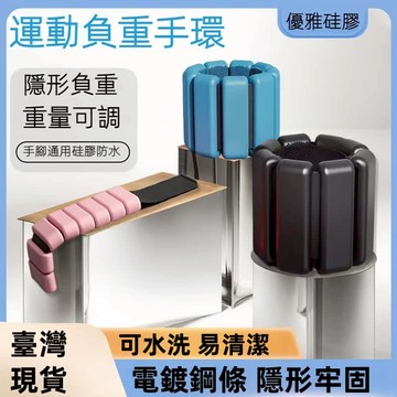 【12小時出貨】負重手環 負重腕帶 游泳 瑜伽  手腳通用 訓練腕帶 一手0.45公斤 矽膠手環 游負重訓練  加重手環