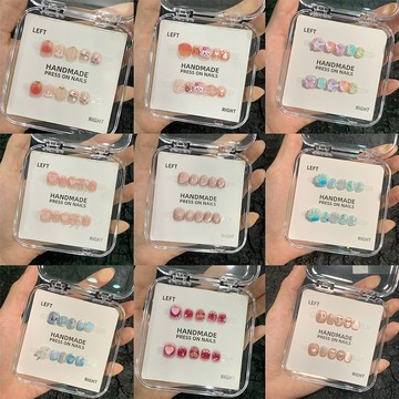 🎉Hannah🎉新品來襲【小朋友穿戴甲匯總】兒童可拆卸美甲貼 3-10嵗佩戴手工指甲貼片IIK29