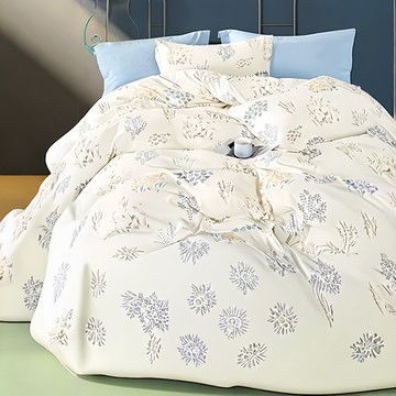 LoveCity 寢城之戀 台灣製 吸濕排汗萊賽爾天絲 床包枕套組  芬藍色  3.5尺