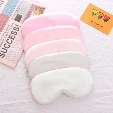 雙面仿真絲遮光眼罩 調節扣午休航空睡眠眼罩