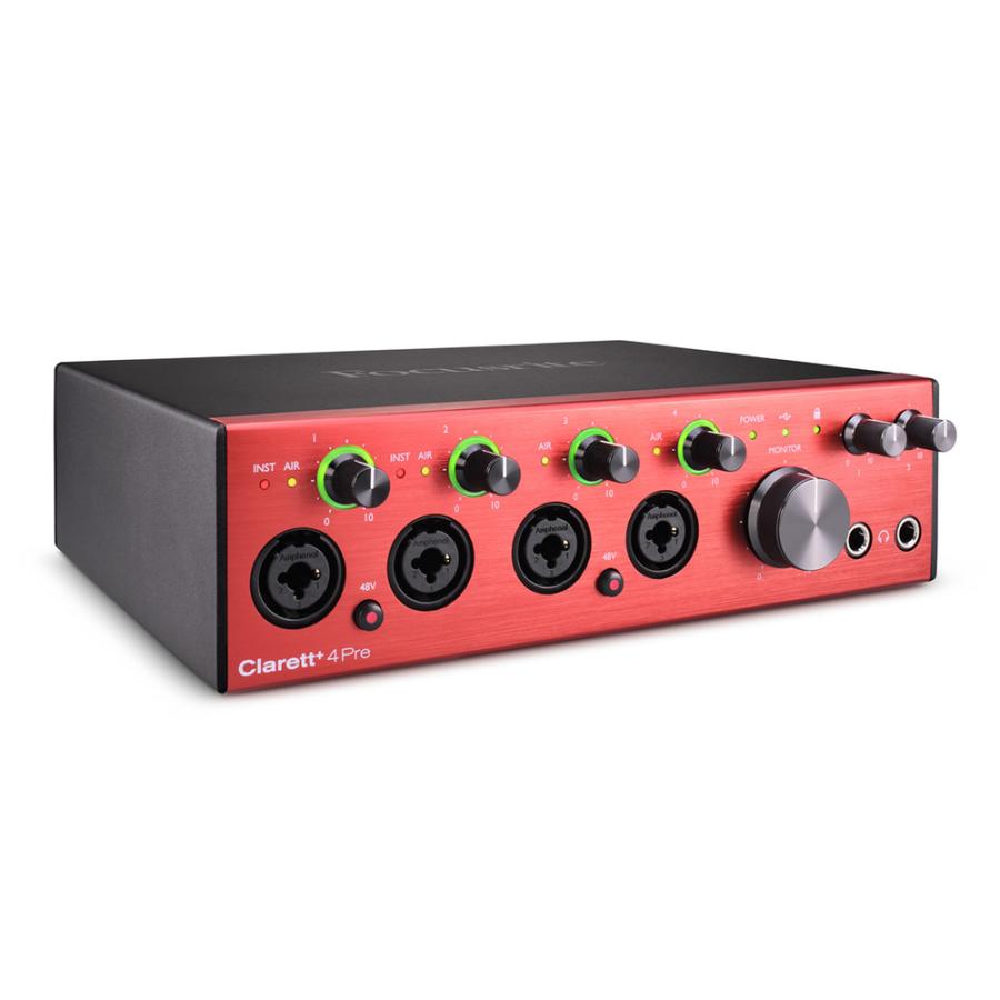 Focusrite オーディオインターフェース Clarett  4Pre 18イン 8アウト［フォーカスライト オーディオインターフェイス クラレット］