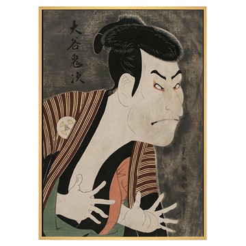 Boluo 菠蘿選畫所 大谷鬼次的奴江戶兵衛 APUP3413D  40 x 30cm  木色