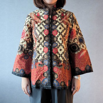 SHINTA Batik Long Sleeve Button Shirt 七分寬袖立