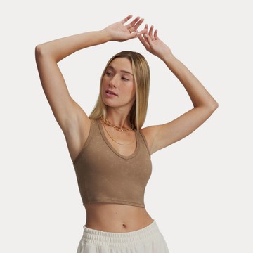 UA 女 Meridian Suede Effect 運動內衣-人氣新品