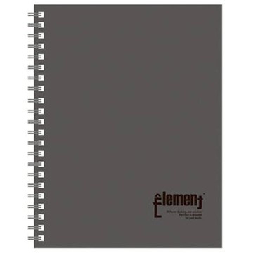 博崴PP線圈活頁筆記本/AD6001/13K/灰黑/95頁