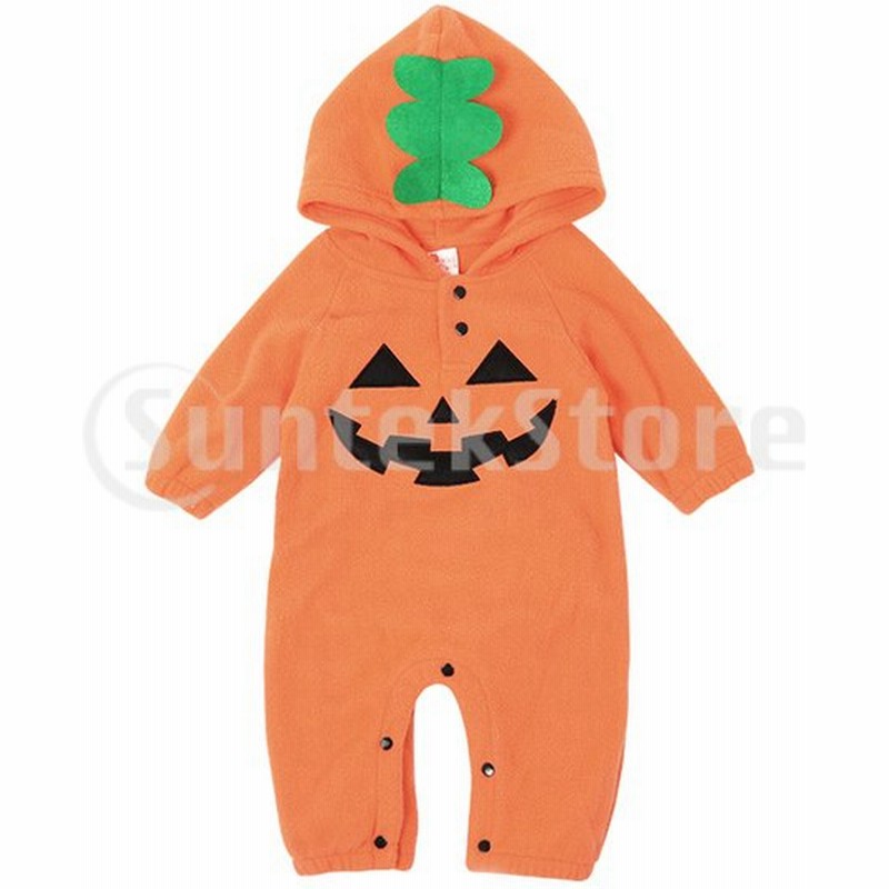 ハロウィンコスチュームユニセックスベビー服ジャンプスーツかわいいパンプキン長袖フード付き漫画の男の子女の子ロンパース新生児服 通販 Lineポイント最大0 5 Get Lineショッピング