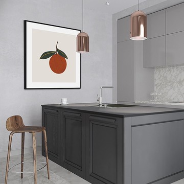 手繪藝術 • 柑橘 - 水果插畫風房間佈置畫作/客廳掛畫/送禮小物