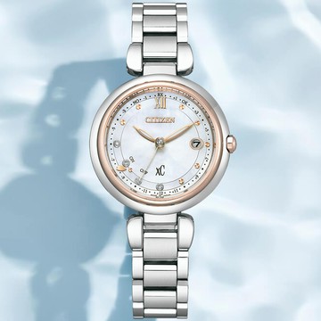 CITIZEN星辰 xC系列 心蕊 輕奢限定款 光動能電波腕錶 29mm / ES9466-65W