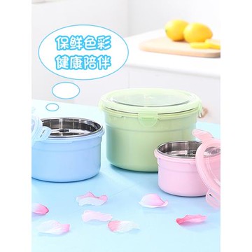 304不銹鋼保鮮飯盒上班族微波爐學生泡面碗便當盒帶蓋密封三件套