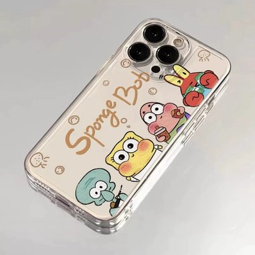 隔日到貨 海綿寶寶的同伴們 透明防摔殼 iPhone 16手機殼 15 14 13 12 11 ProMax XR XS