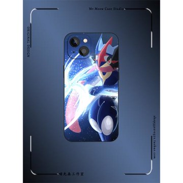 甲賀忍蛙手里劍寶可夢手機殼適用iPhone16全包11/12/13防摔XS液態硅膠14磨砂蘋果15ProMax神奇寶貝玻璃保護套