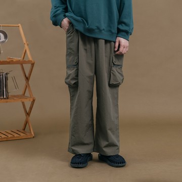 大口袋造型刷刷工裝長褲 兩色售1/2/3