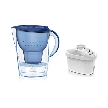 BRITA 家用廚房淨水除垢濾水壺/自來水濾水器/過濾水壺 附濾心 藍色 3.5L  單一商品