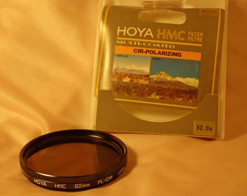 Hoya HMC PL-CIR 圓偏振濾光片 62 毫米螺紋安裝盒和盒子日本