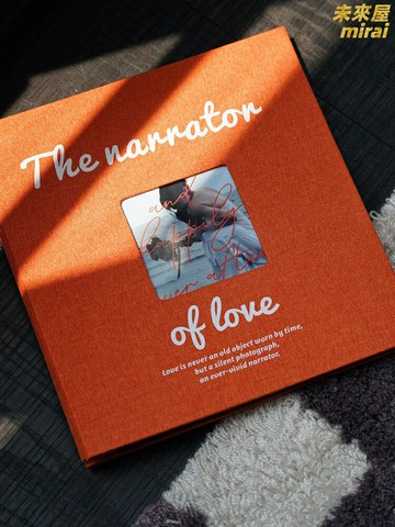 【自粘式DIY】相冊本 影集 紀念冊 相冊 相簿 大容量收納 拍立得照片牆 情侶寶寶成長記錄 創意禮物 橙色原創