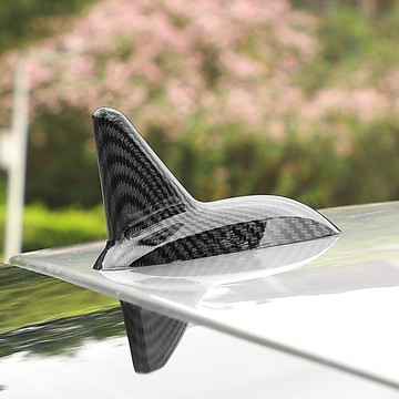 汽車車頂天線鯊魚鰭裝飾改裝飾蓋粘貼通用款改裝天線碳纖維車貼🛒免運