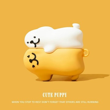 韓國ins 擁抱小狗 適用於 AirPods 4 保護殼 Pro2 保護套 AirPods 1 2 3 全包耳機殼