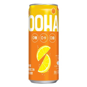 OOHA檸檬蜂蜜口味氣泡飲330ml