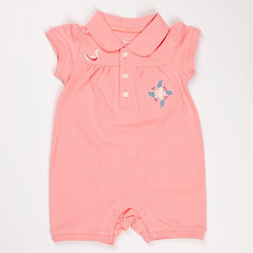 粉紅小花連身兔裝