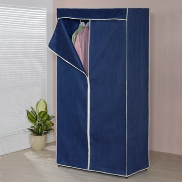 防塵專家深藍灰邊90*45*180專用防塵布套/防塵布套衣櫥架/收納架/衣架