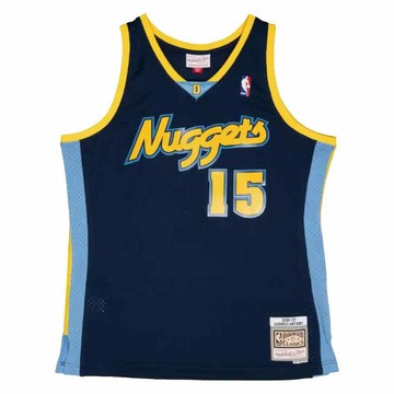 mitchell & ness NBA 球迷版球衣  CARMELO ANTHONY 丹佛金塊 15號 2006~07 ALT 藏青色 + 深藍色  2XL