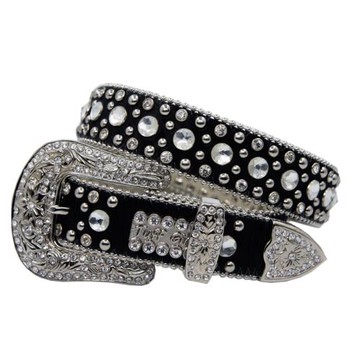 TUFFGIRL皮帶女真皮鑲水鉆鉚釘時尚飾品百搭牛仔褲細腰帶針扣精品