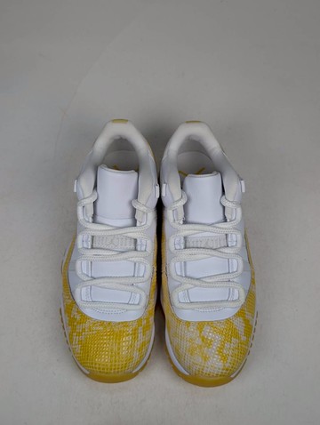 微瑕疵-鞋盒破損 AH7860-107 W7.5 Air Jordan 11 Low W "Yellow Snakeskin" 黃金蟒 蛇皮 女鞋 男女段