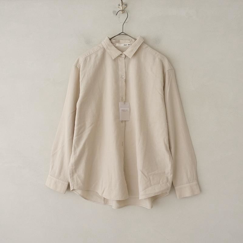 未使用/定価1.9万】エヴァムエヴァ evam eva *コットンウールシャツ 