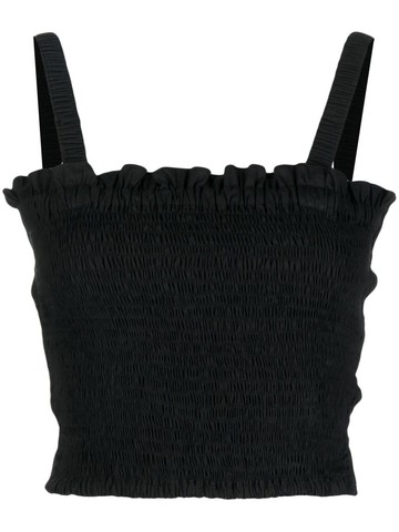 Bambah - cut-detail cami top - women - Polyester - M - Black