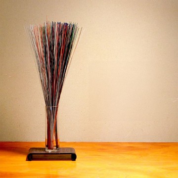 【交換禮物】染色藺草花藝束FraGrass70 職人工藝 質感色調 花藝