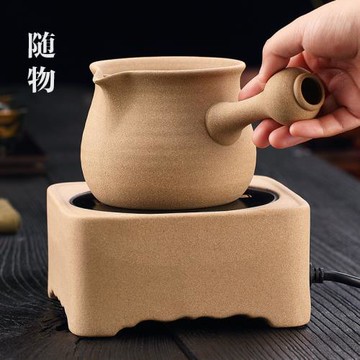 罐罐茶煮茶器陶壺煮茶圍爐炭火碳爐烤茶罐日式側把茶壺煮茶壺茶具