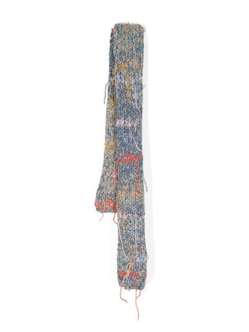 Maison Margiela - threaded chunky-knit rectangle scarf - women - Wool/Cotton/Alpaca/Polyamide/Polyester/Linen/Flax/Viscose/Silk - One Size -