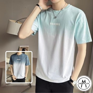 【M世代】男生短袖 韓版短T 漸變短袖 男夏季潮流短袖上衣 圓領T恤男 男生衣服 男生上衣短袖 短T ATL923