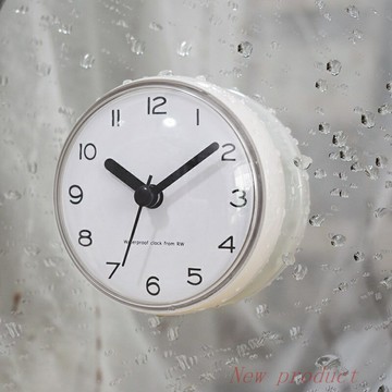 BH時鐘 鐘錶 浴室防水小時鐘吸盤鍾冰箱貼鍾廚房時鐘掛鐘衛生間吸牆貼玻璃鐘錶