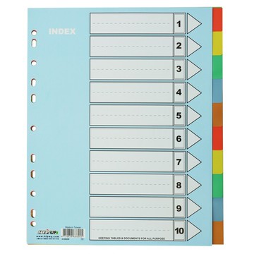 HFPWP 超聯捷 IX902W 五色10段分段紙 (加寬) (P.P) (10入)【APP滿額下單10%點數(單一帳號最高5000點)】1/31止