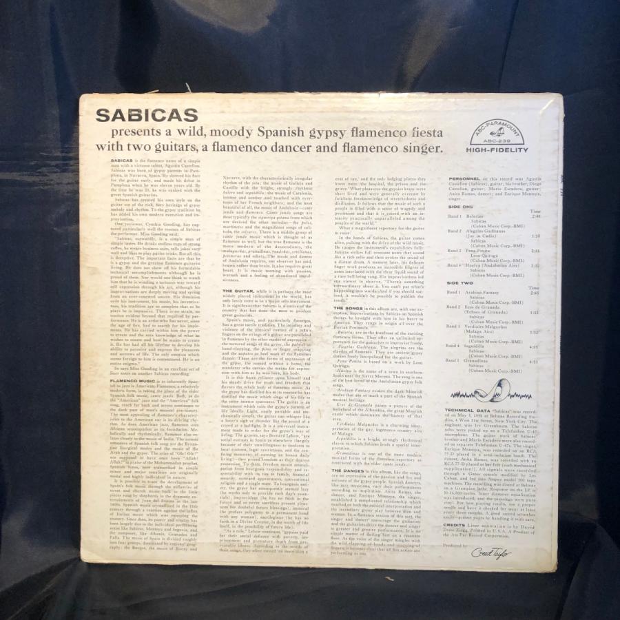 Sabicas   Gypsy Flamenco LP ABC-Paramount