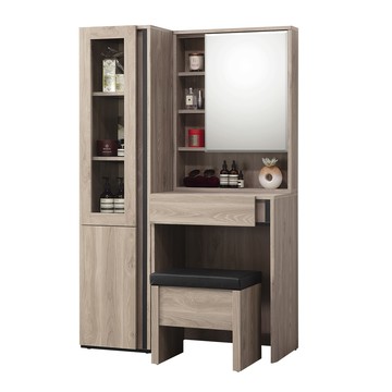 Homelike 喜家居3尺化妝桌櫃組(含椅)(2043)