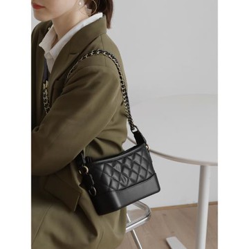 洋氣小包包網紅菱格單肩鏈條