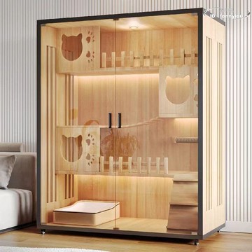 【現貨秒發】貓籠木質貓別墅貓籠子貓櫃貓窩貓房子別墅貓屋貓貓窩貓咪櫃貓城堡