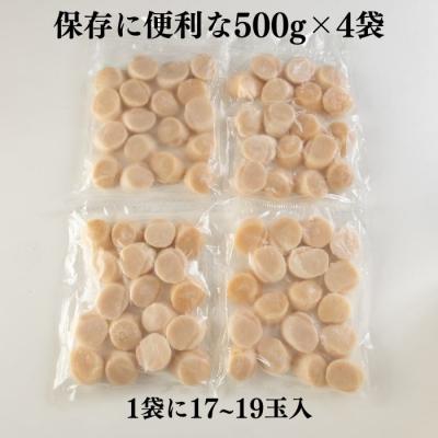 ふるさと納税 根室市 ほたて貝柱500g×4袋(計2kg) B-83006