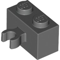 變形磚 1x2 深灰色 30237b