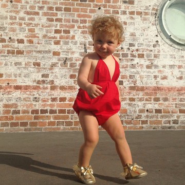 女嬰派對連體連衣褲工作服