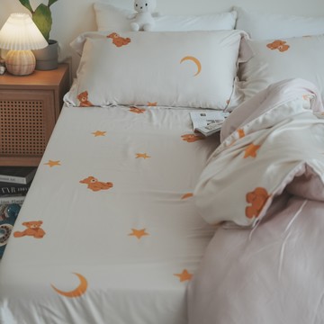 星月熊【100%天絲/60s】薄床包/兩用被 台灣製 TENCEL Lyocel