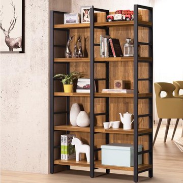 【Homelike】 喜家居工業風屏風置物架(1658)